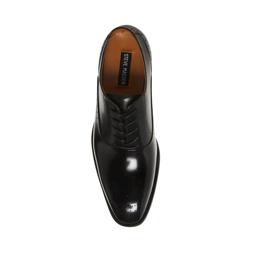 Zapatos Derby Steve Madden Zate Cuero Hombre Negras | ES XD3426